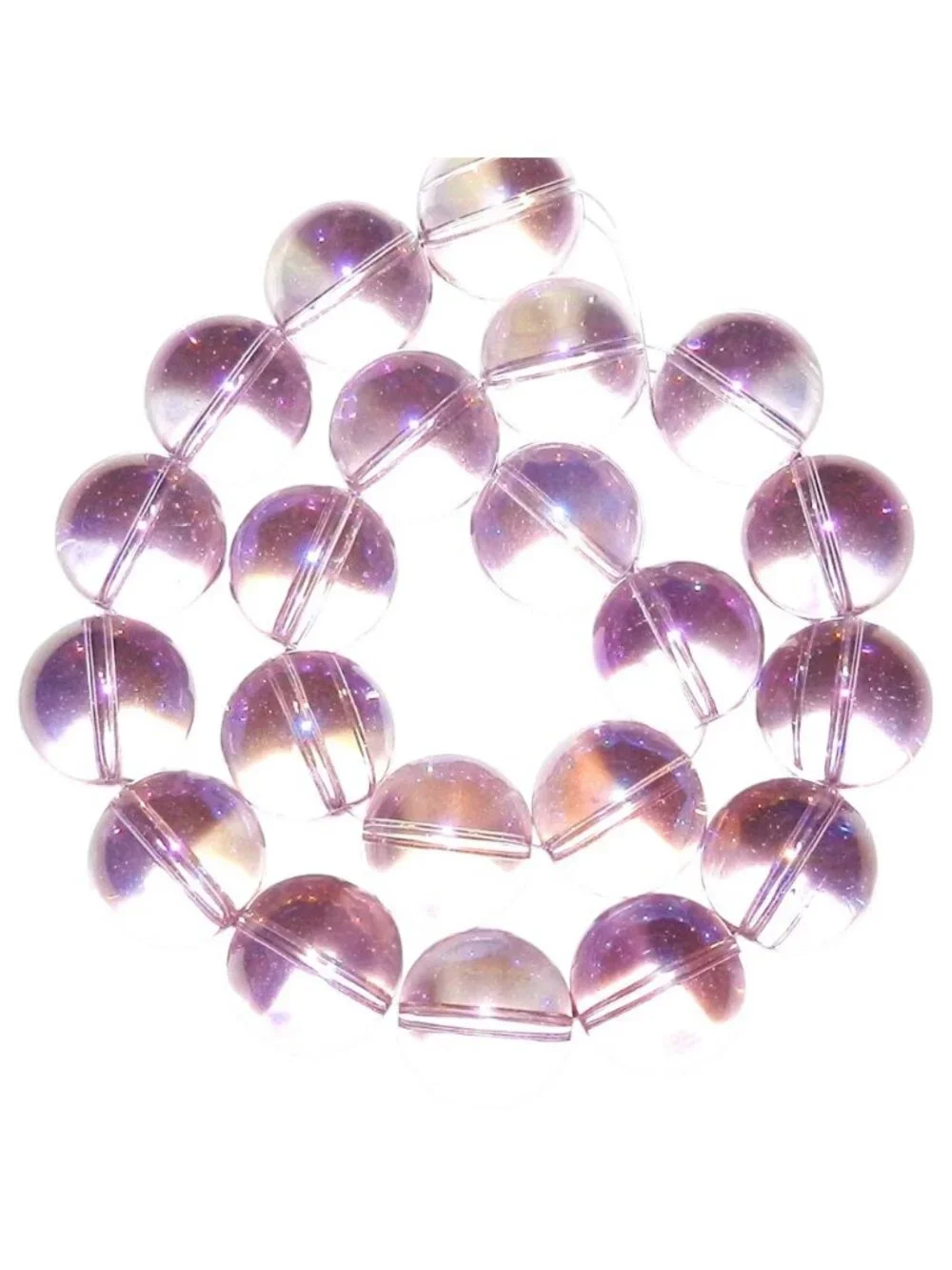 G2921 Light Pink AB 20mm Round Glass Beads 16